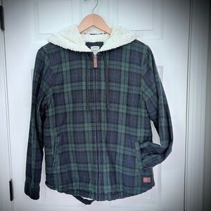 L. L. Bean Women’s Sherpa Lined Flannel Zip Hoodie